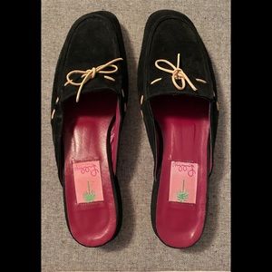 Lilly Pulitzer suede slides EUC-size 8